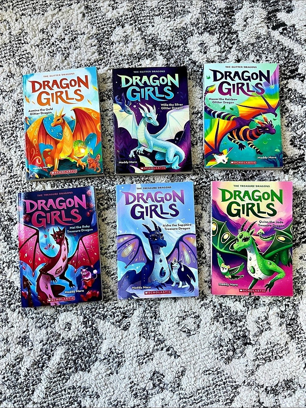 Scholastic Dragon Girls Book Series Set Books 1-6 Multicolor